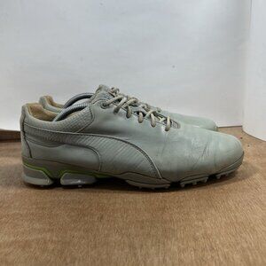 Puma Titan Tour Ignite Premium Golf Shoes Men Size 10 Drizzle-green gecko